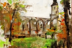 Sázavský klášter - přichází podzim 25 x 30