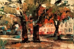Domů přes Kaizlovy sady (Praha - Karlín) 25 x 30