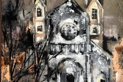 Noc na Karlínském náměstí - Kostel sv. Cyrila a Metoděje 25 x 30