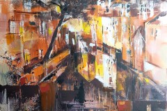 Noc nad Kampou 40 x 40