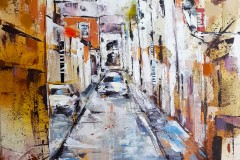 Líbezné ticho v podhradí (Bratislava) 40 x 40